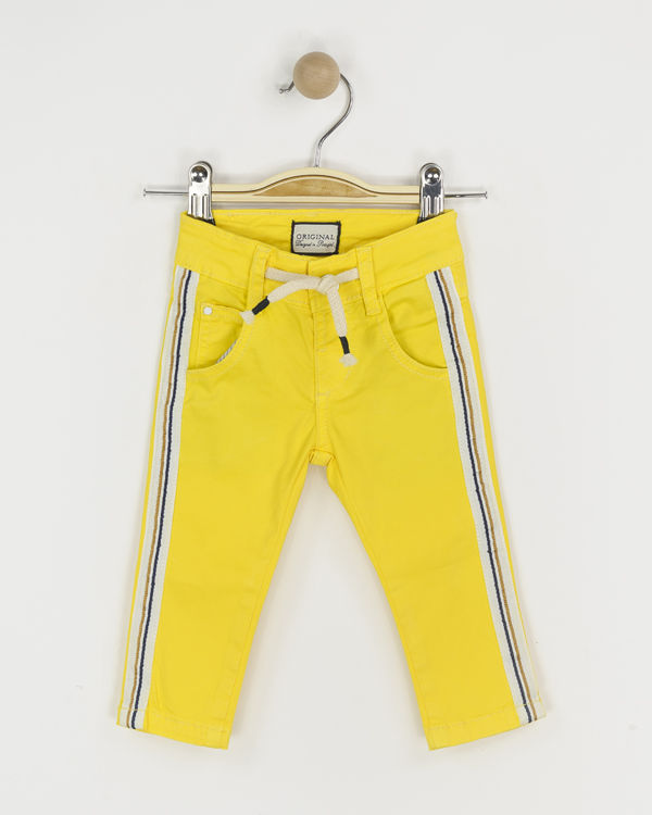Picture of YX1559- BOYS CASUAL//SMART  TROUSERS YELLOW/NAVY